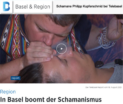 Schamane Philipp Kupferschmid bei Telebasel